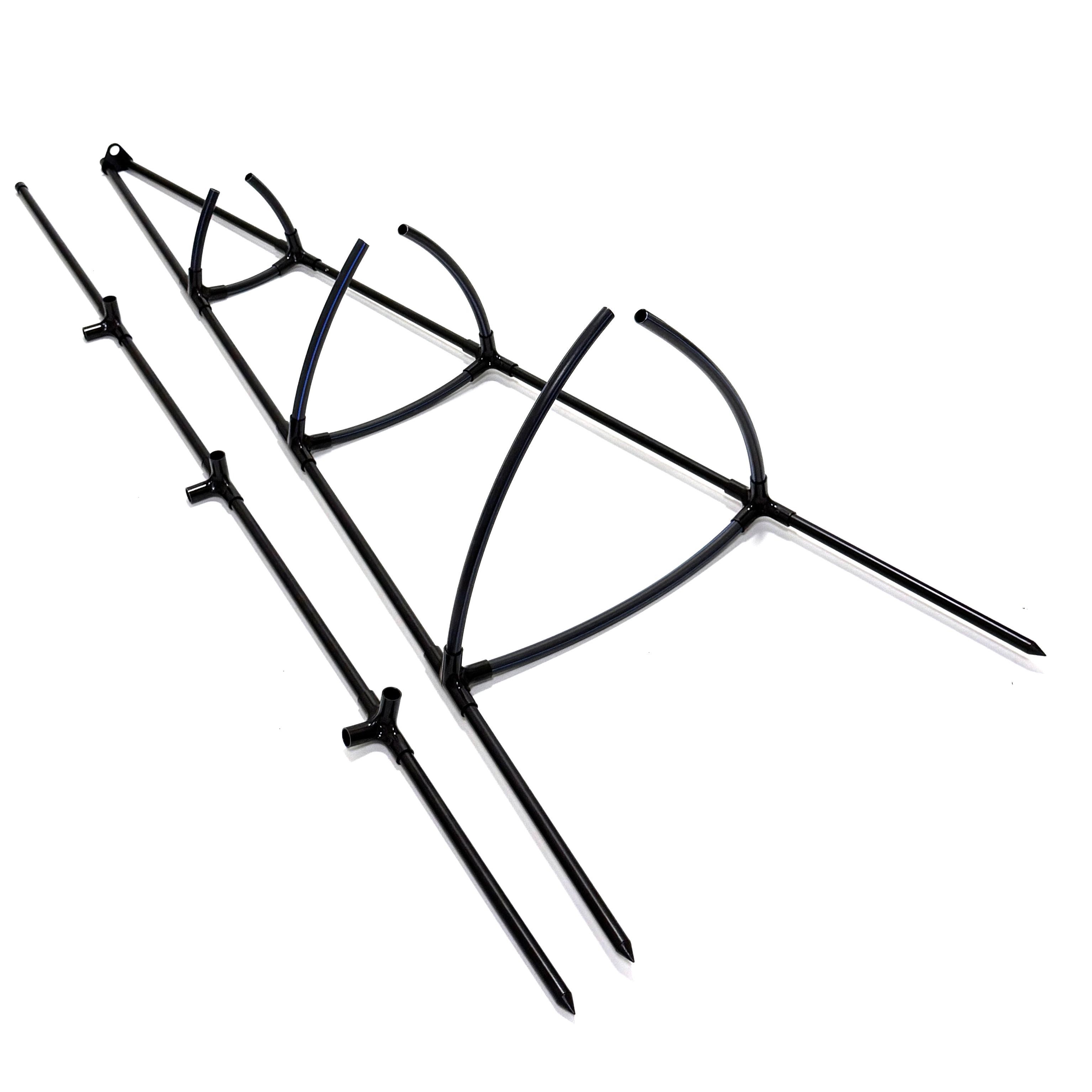 Опора для клематисів і троянд Tea Rose Piramida пірамідальна металева Чорний (27419459) - фото 2