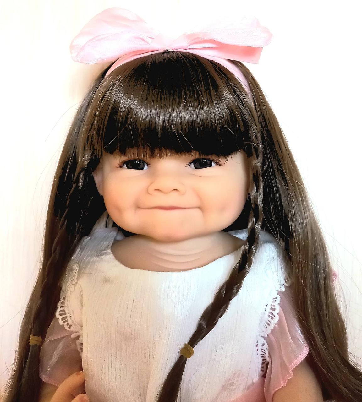 Кукла Reborn Ева винил-силиконовая с соской/бутылочкой 55 см (1724096286) - фото 7 Кукла Reborn Ева винил-силиконовая с соской/бутылочкой 55 см (1724096286) - фото 7