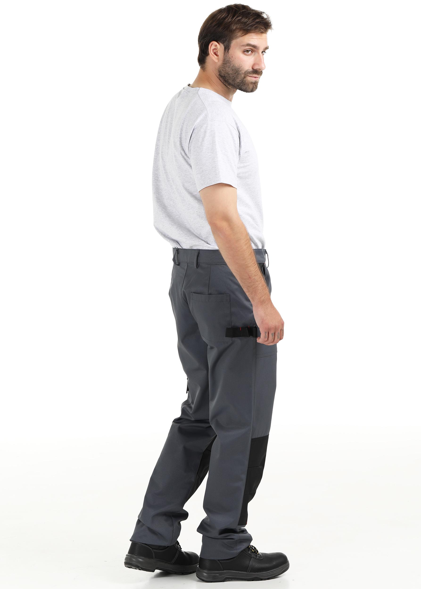 Штани робочі Оптима 55551055 р. 48-50/ 3-4 см Сірий (55551055) - фото 4