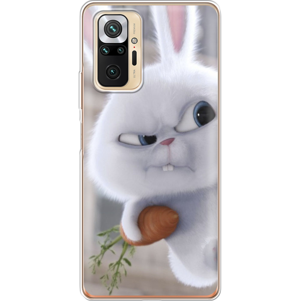 Чехол BoxFace Xiaomi Redmi Note 10 Pro Rabbit Snowball Прозрачный силикон (42053-up1116-42053)