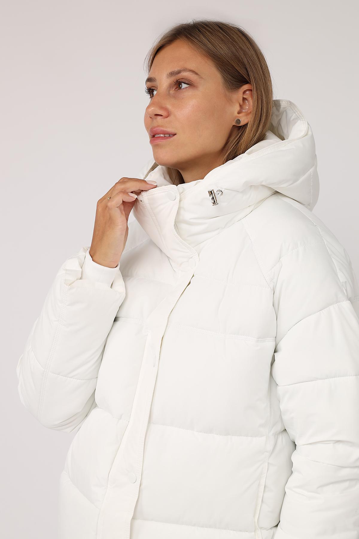 Куртка жіноча зимова ЦБ-00277860 р. 52 Білий (29080048) - фото 7 Куртка жіноча зимова ЦБ-00277860 р. 52 Білий (29080048) - фото 7