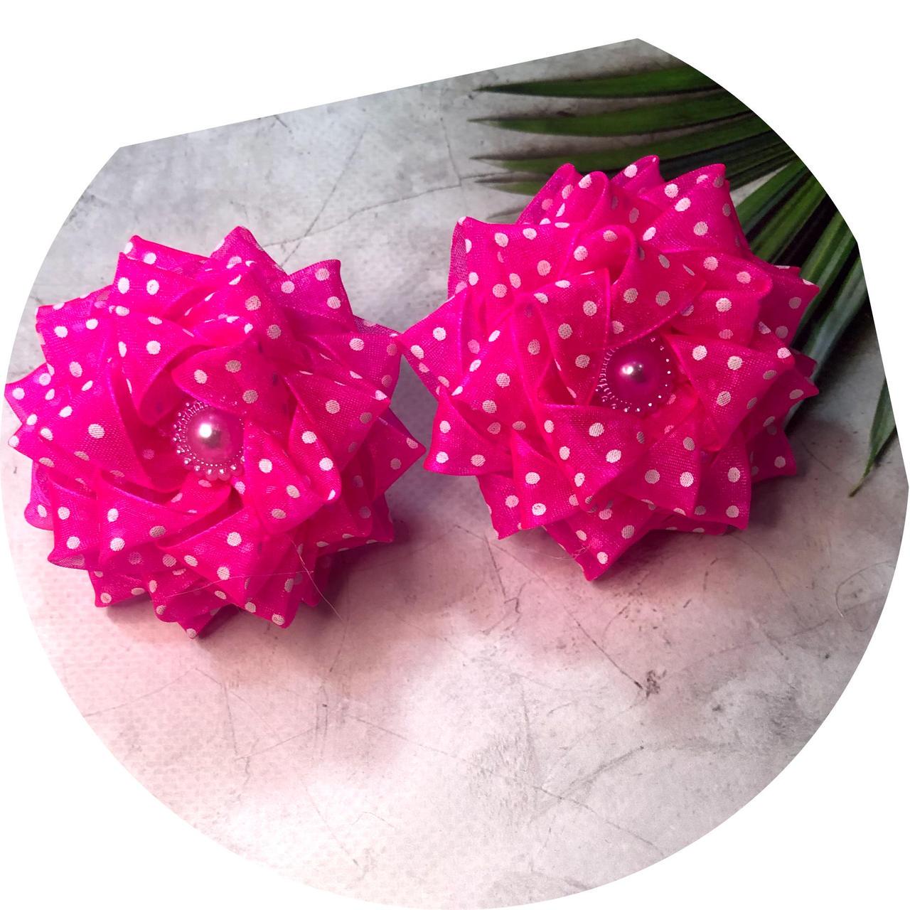 Бантик для волосся дитячий на гумці D8 см Яскраво-рожевий (10511) Бантик для волосся дитячий на гумці D8 см Яскраво-рожевий (10511)