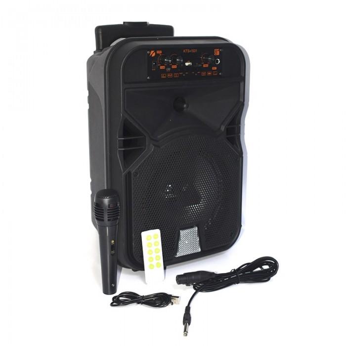 Колонка портативна XPRO KTS-1531 акумуляторна з мікрофоном USB/SD/Bluetooth/FM Чорний (AM-3199)