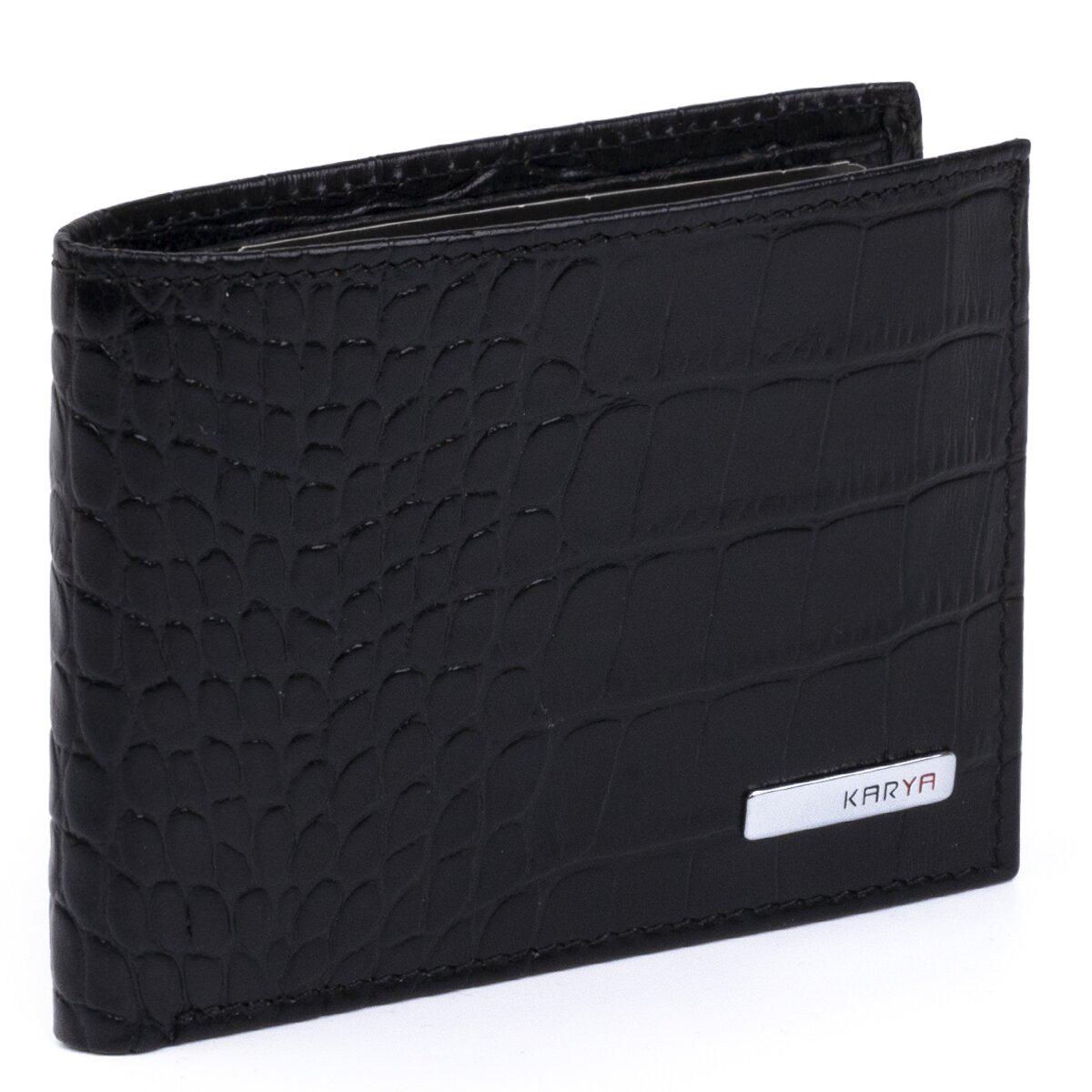Портмоне чоловіче Karya 17089 шкіряне Чорний