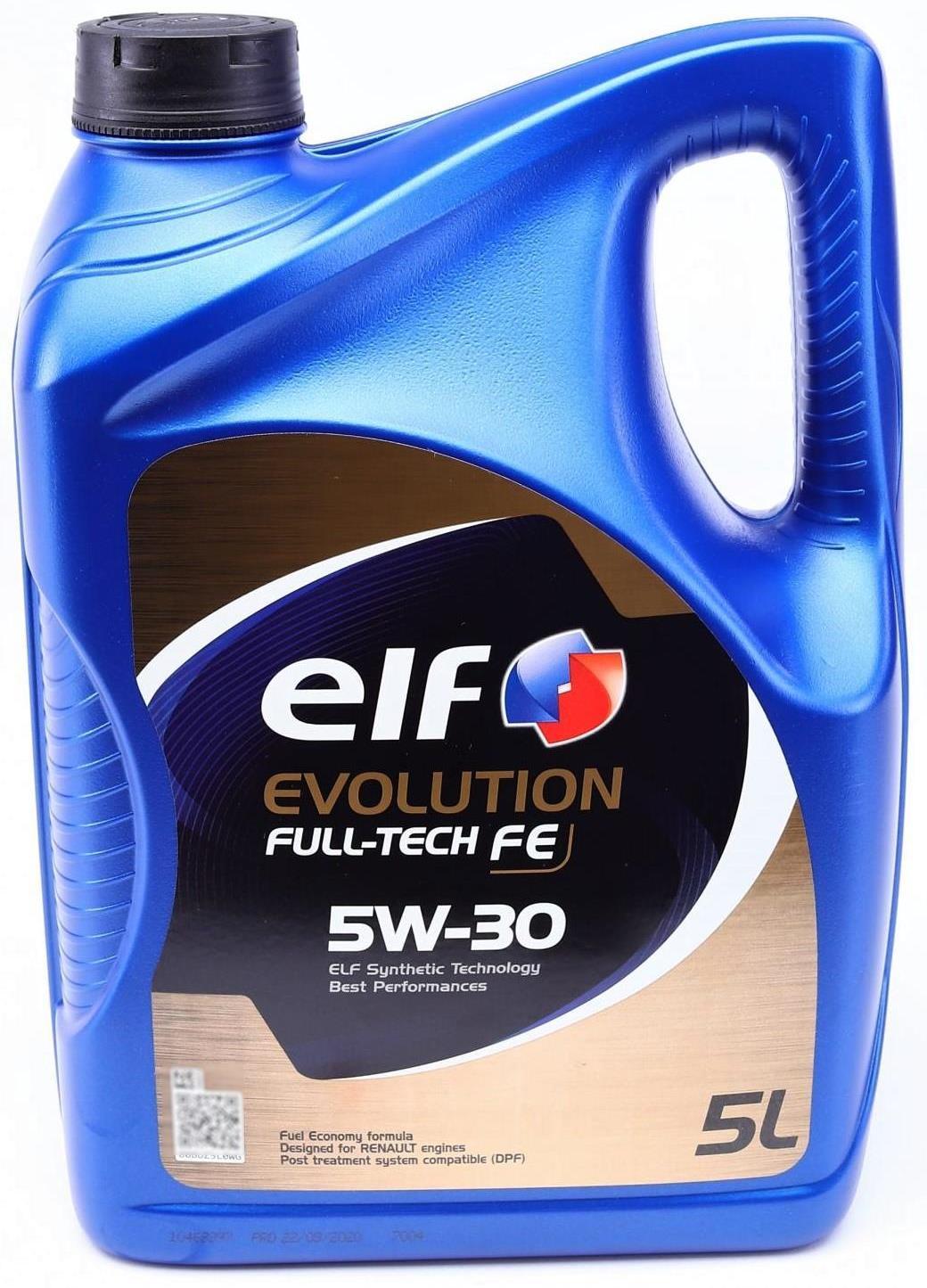 Моторное масло Elf Evolution Full-Tech FE 5W-30 5 л (с QR-кодом)