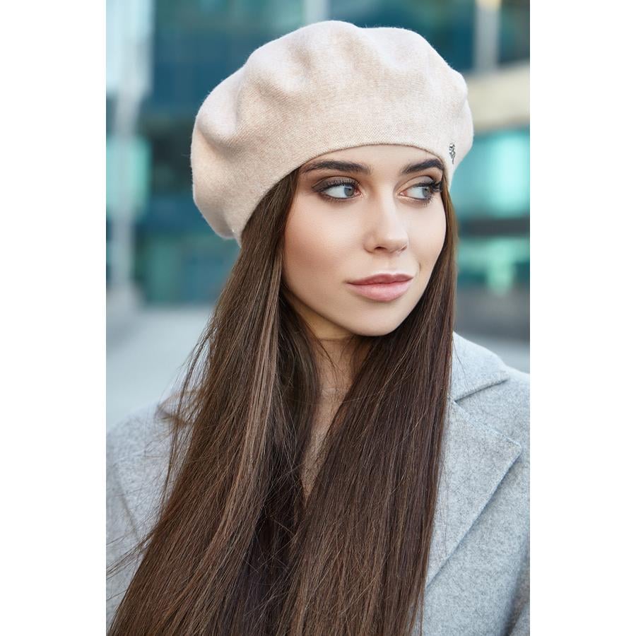 Берет двойной женский Braxton 5119 one size Кремовый