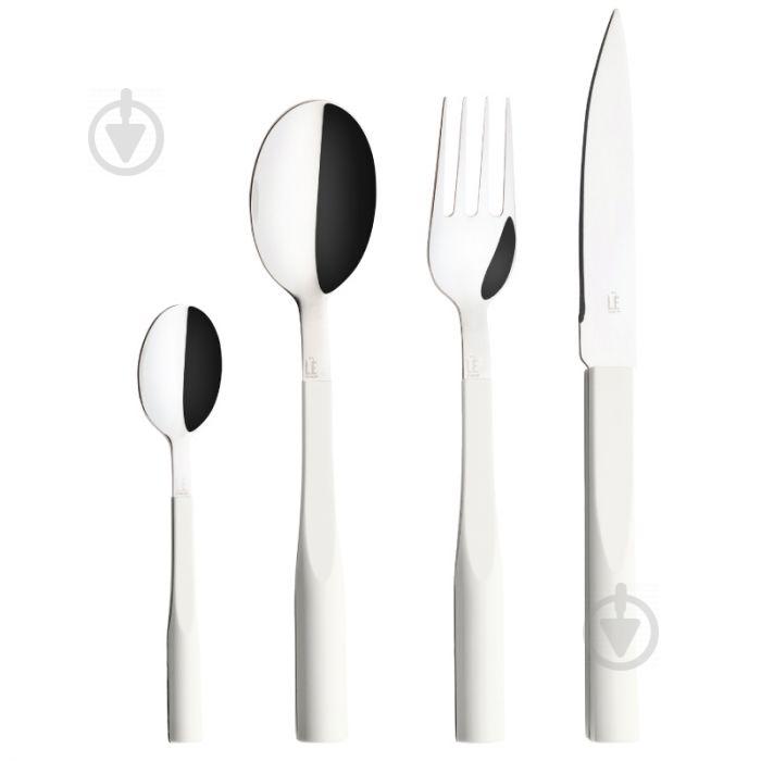Набор столовых приборов Degrenne Paris L'Econome by Starck Белый с рисунком (229224)