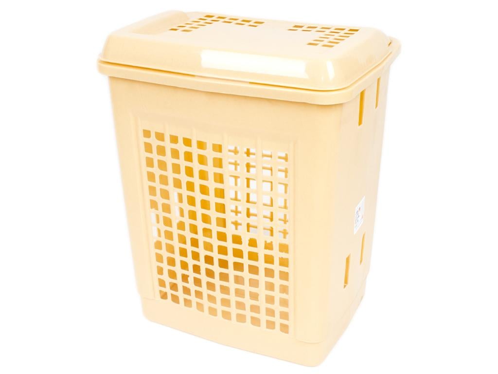 Корзина для белья с крышкой 55 л Бежевый (23507750) Корзина для белья с крышкой 55 л Бежевый (23507750)