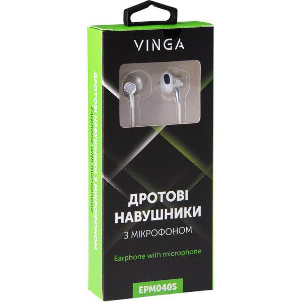 Наушники Vinga EPM040 Silver - фото 4