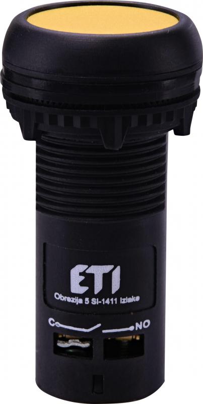 Кнопка управления ETI ECF-11-Y 1NO+1NC 22 мм Желтый (4771472)
