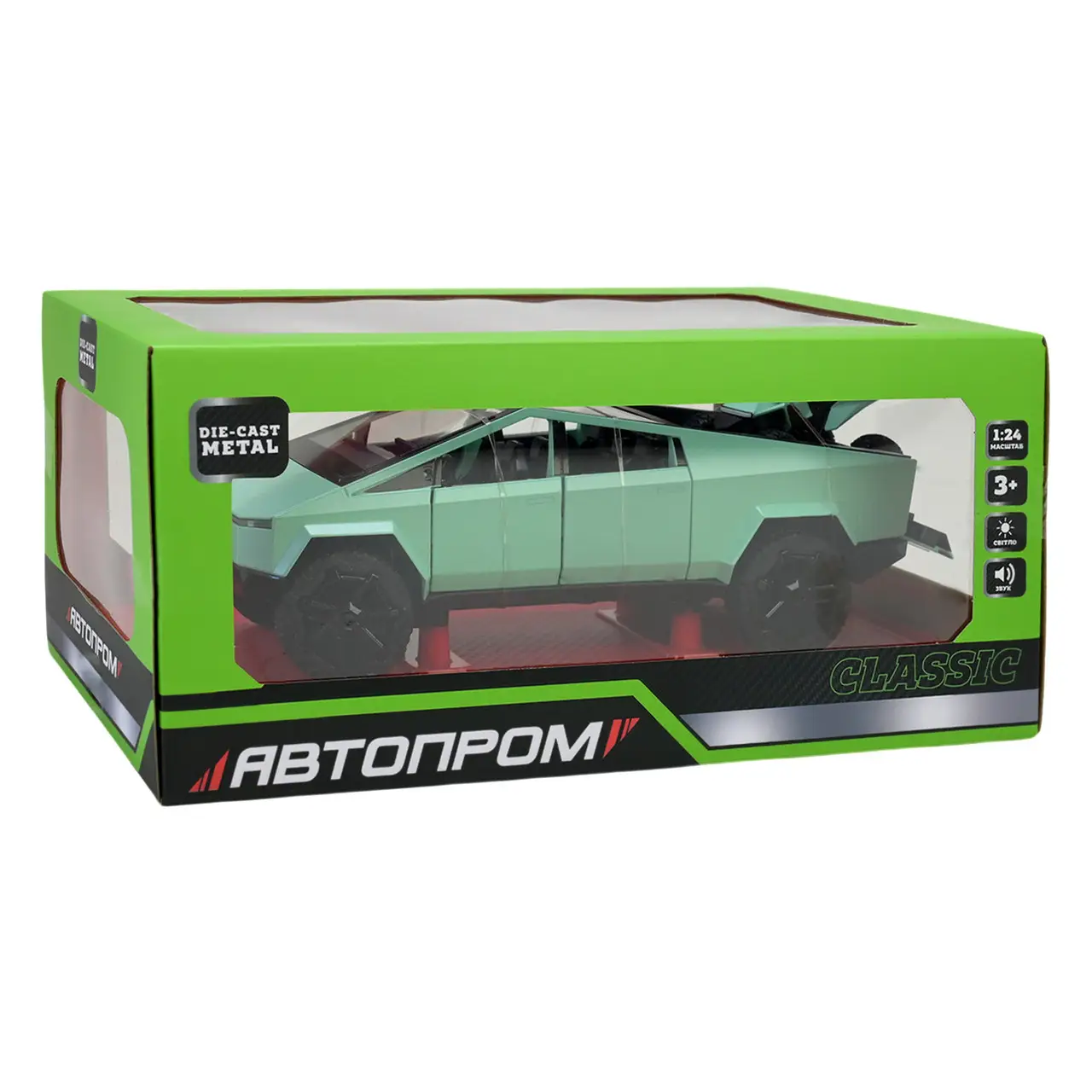 Машина Автопром AP7726 Tesla pickups 1:24 на батарейках