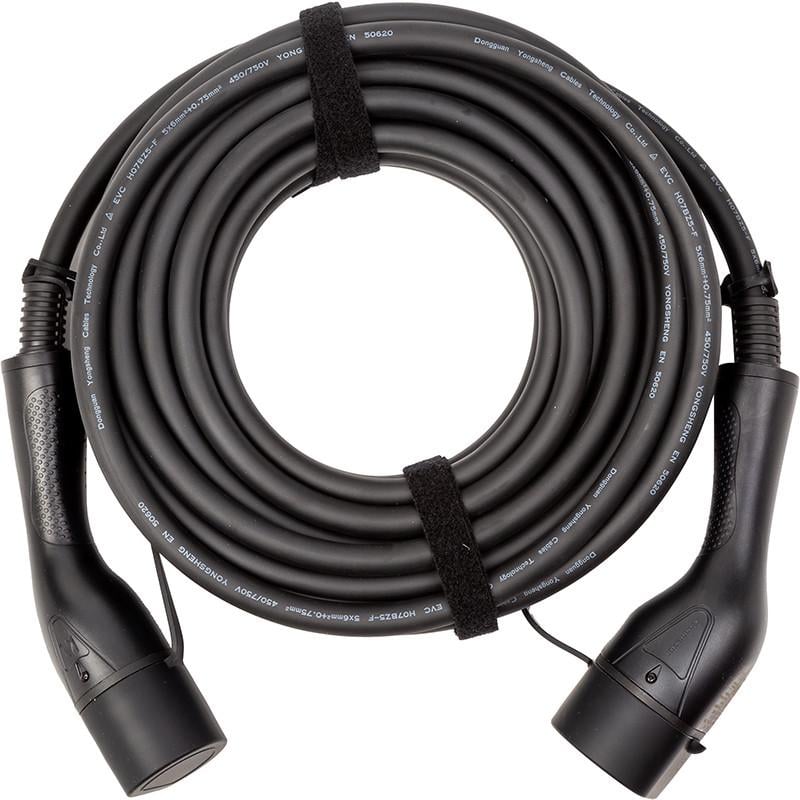 Зарядный кабель Duosida для электромобилей Type 2 Type 2 32A 22kW 3-фазный 10 м