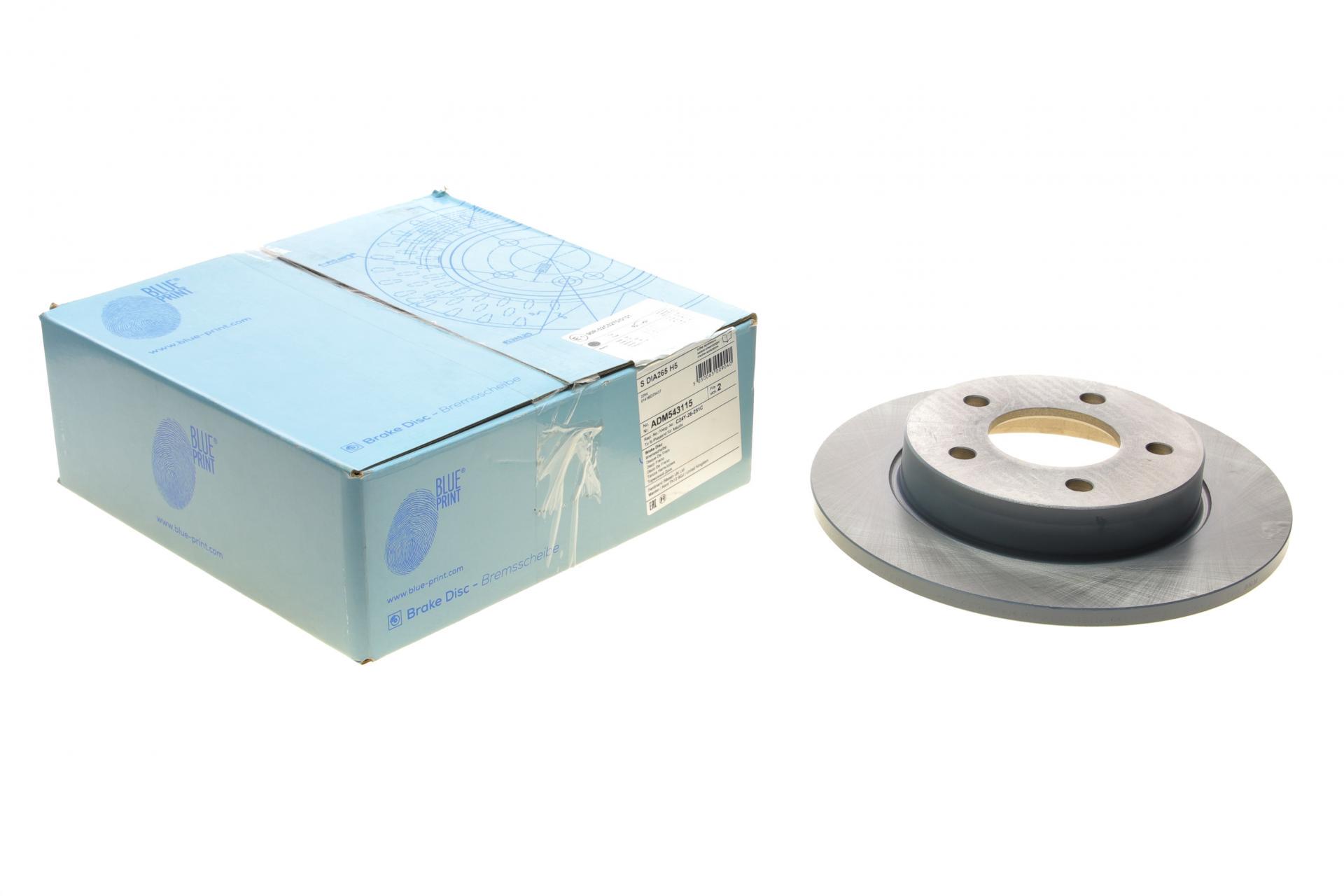 Диск тормозной задний BLUE PRINT для Mazda 3 04-14 265x11 мм (ADM543115)