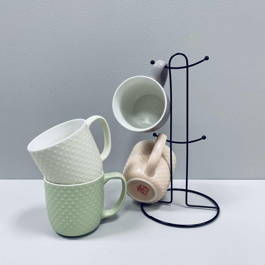 Набір чашок S&T 021-04-13 на стійці 350 мл 4 шт. (2360306937)