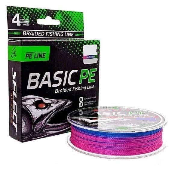 Шнур Select Basic PE 150 м 0,24 мм 40 lb/18,2 кг Разноцветный (1870.30.98)