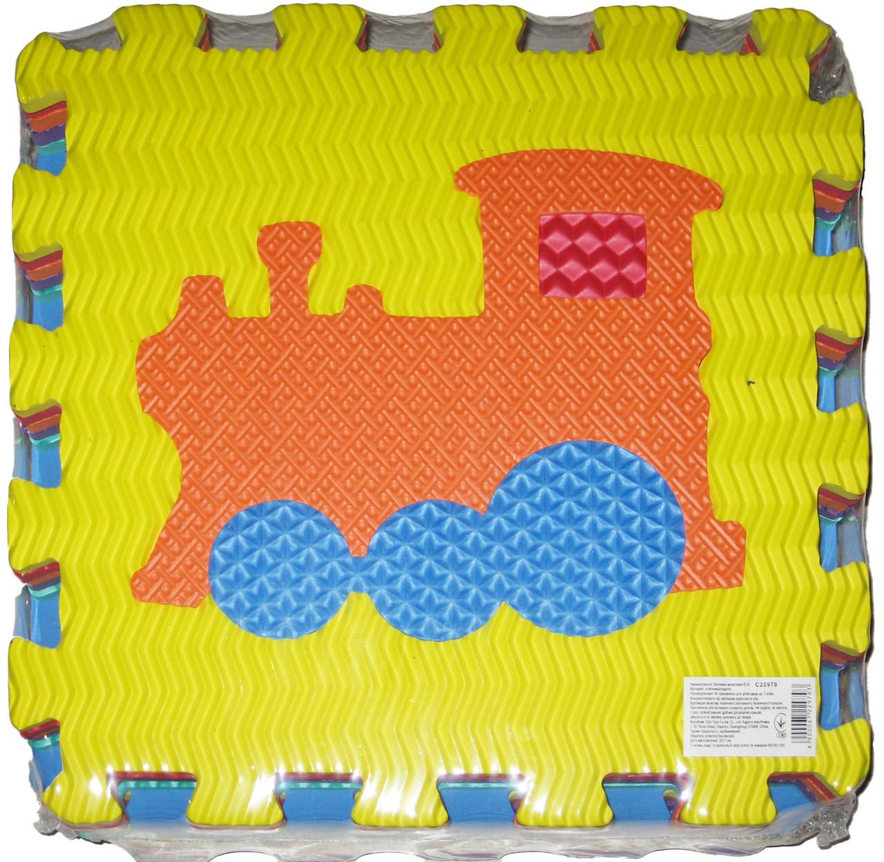 Коврик пазл EVA Транспорт С22979 массажный