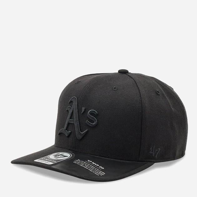 Кепка MVP 47 Brand DP OAKLAND ATHLETICS Unisex OSFA Графітовий/Чорний (196895641197)