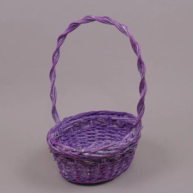 Корзина из лозы Flora Фиолетовый (24489)