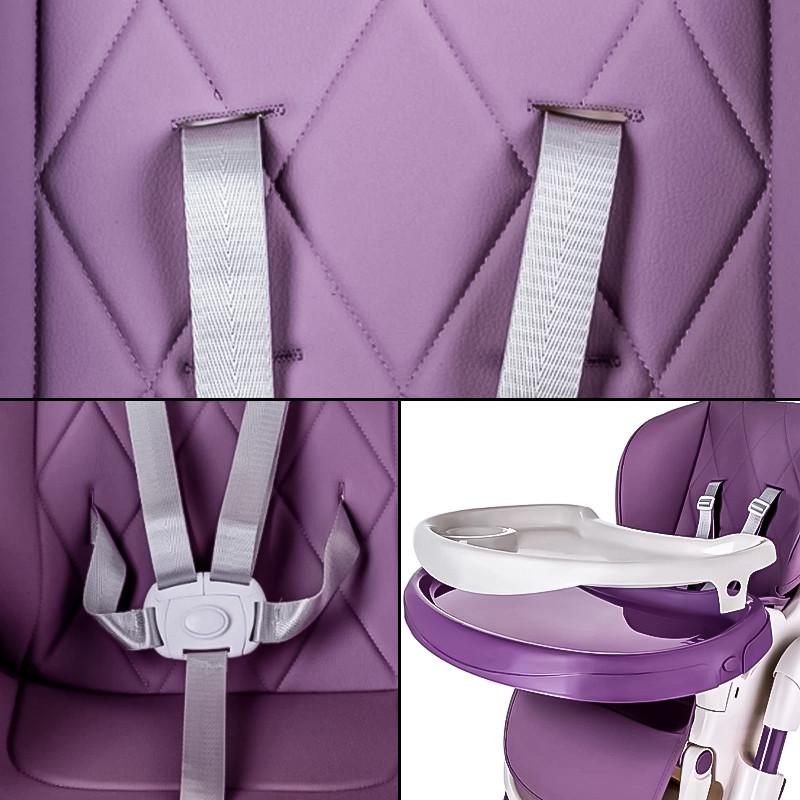 Детский стульчик для кормления складной Bestbaby BS-806 Purple (1924610649) - фото 3