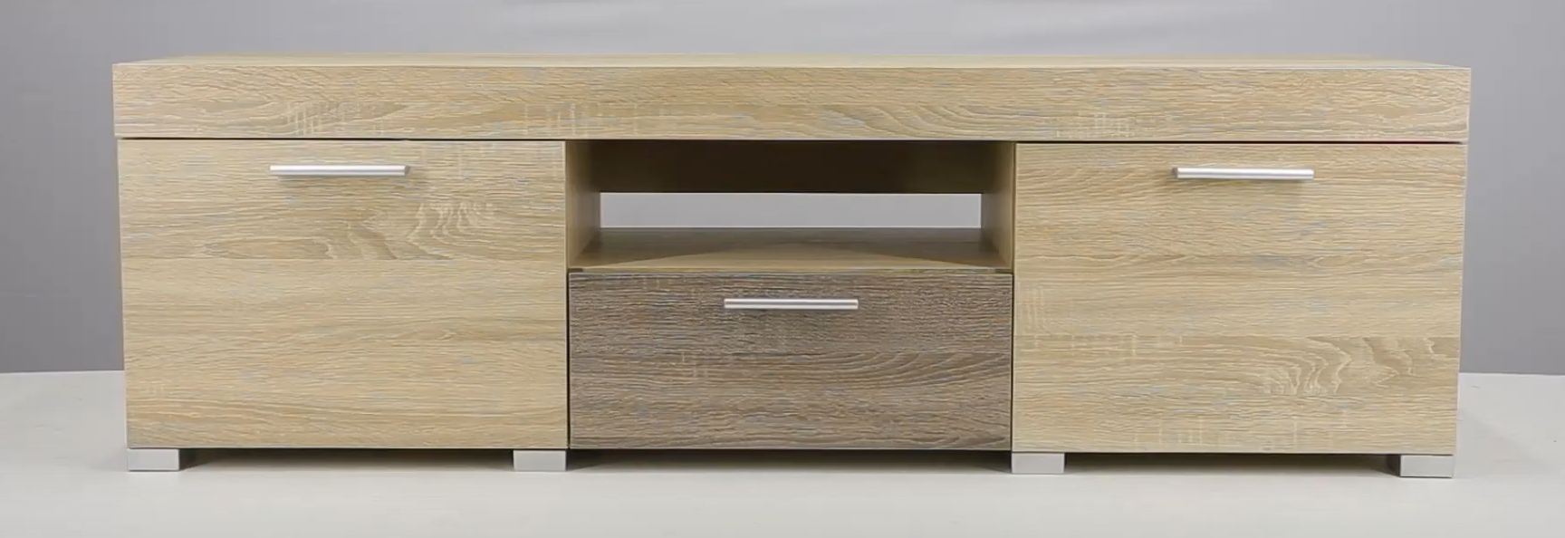 Тумба для ТВ Еверест Британия 150х38х46 см Дуб сонома/Трюфель (23470419)