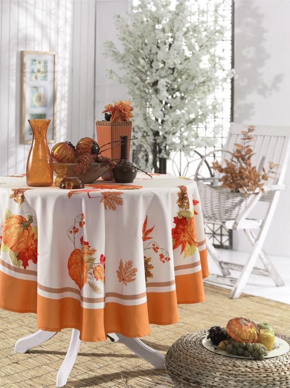 Скатерть Maison D'or 160Q Garden Pumpkin Orange (CN10769)