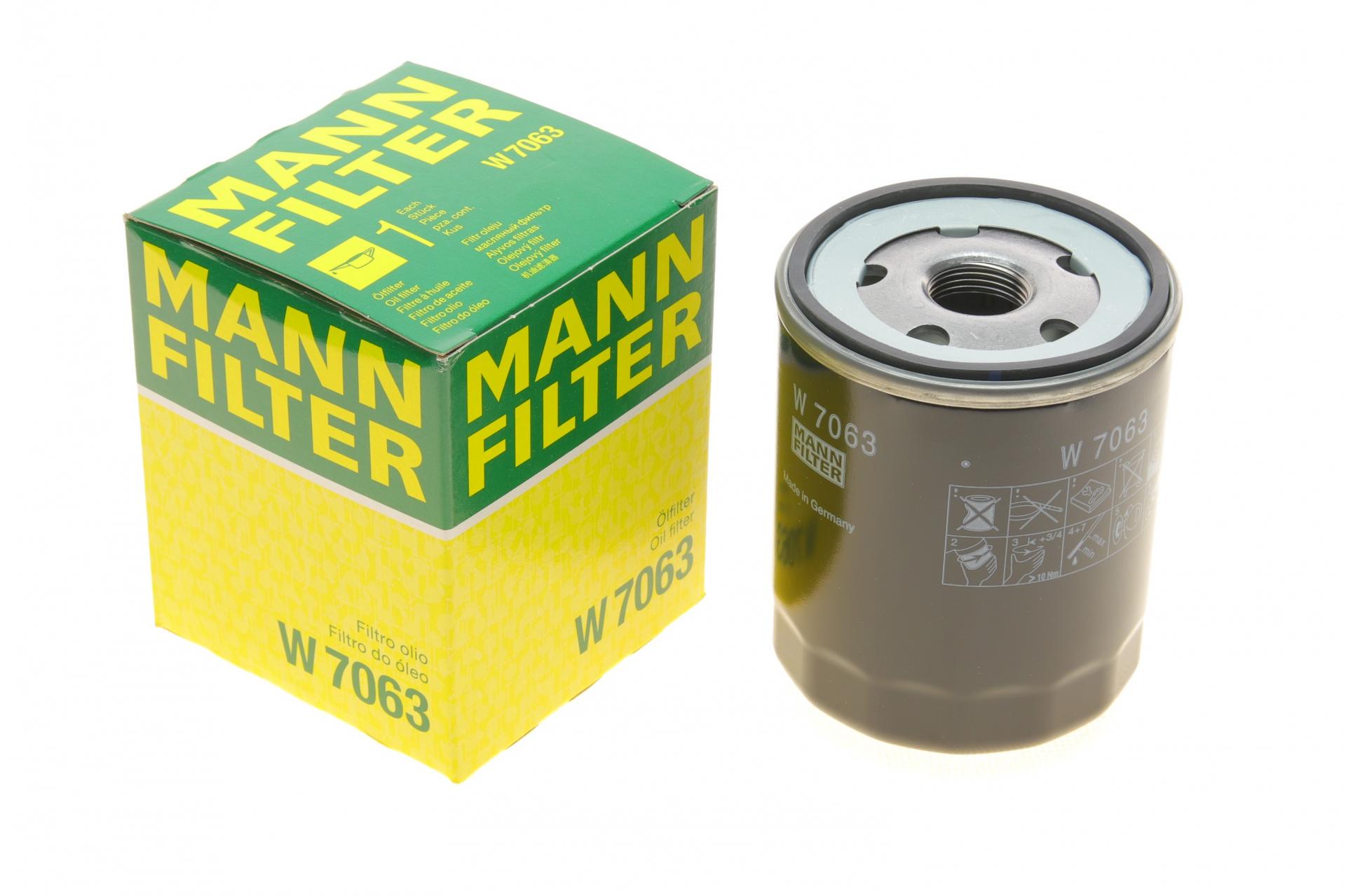 Фильтр масляный Mann-Filter для Citroen Jumper/Peugeot Boxer 2,0HDi 15- (W 7063) Фильтр масляный Mann-Filter для Citroen Jumper/Peugeot Boxer 2,0HDi 15- (W 7063)