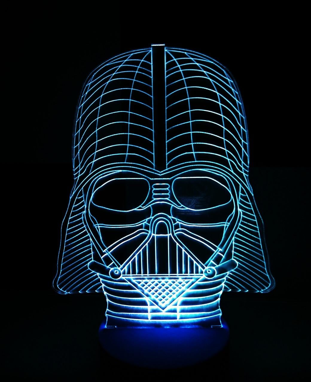 3D-ночник Дарт Вейдер Star wars несколько подсветок/на батарейках/220V (1063913071)