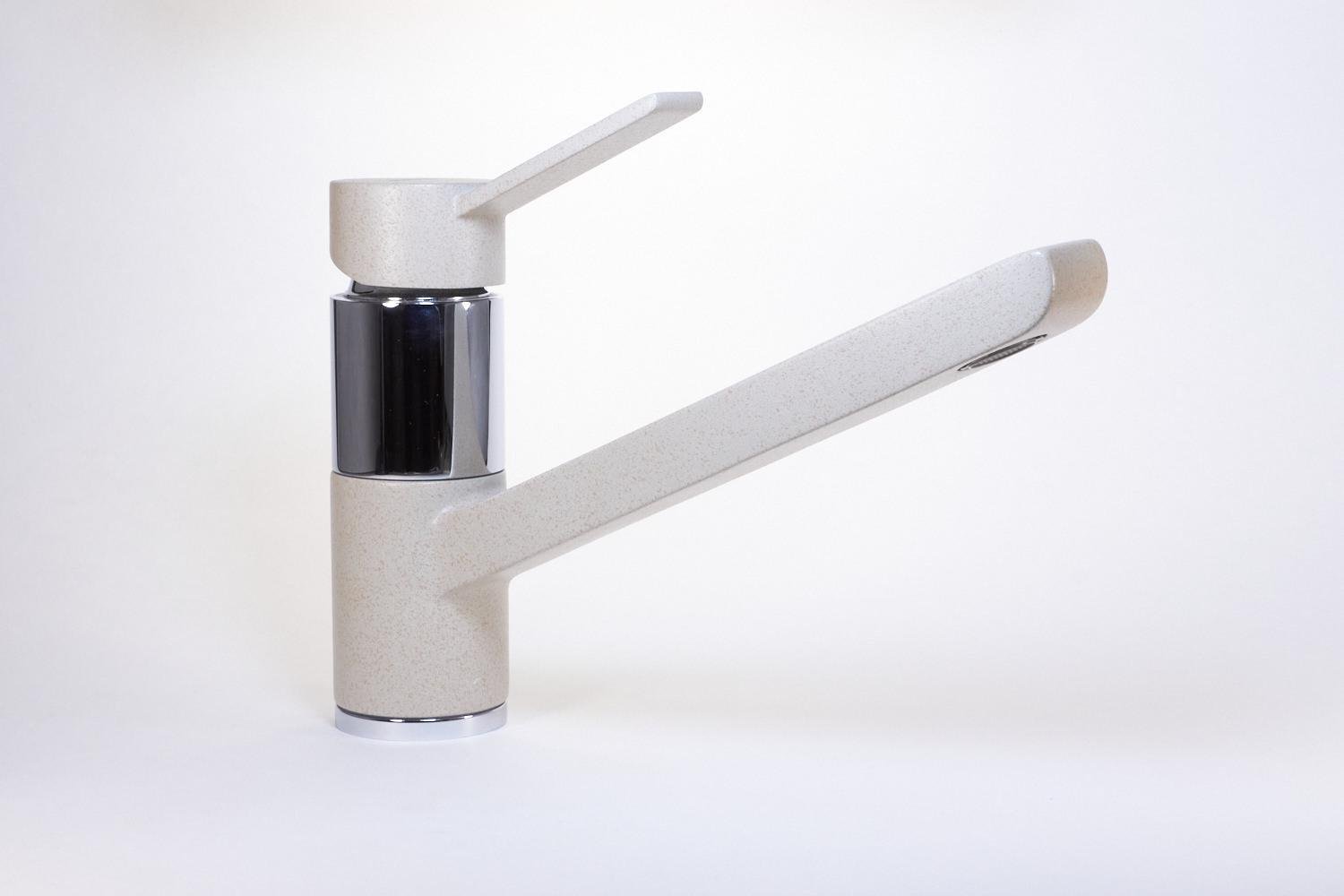 Смеситель кухонный LONGRAN G64102 Хром/Бежевый (58 Sabbia) Смеситель кухонный LONGRAN G64102 Хром/Бежевый (58 Sabbia)