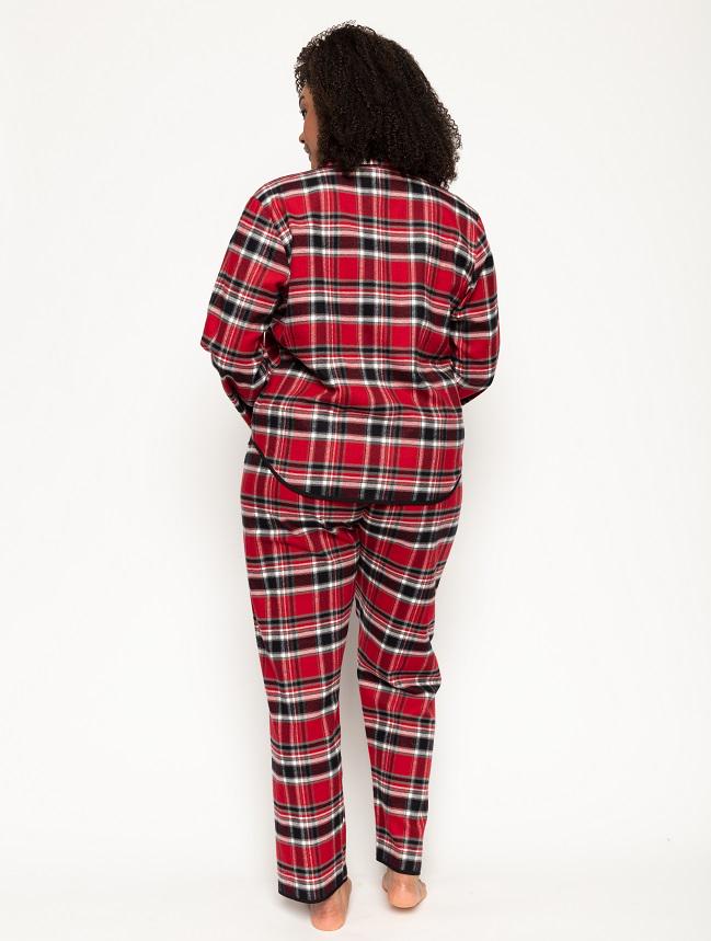 Піжама жіноча Cyberjammies Windsor 9443-9444 20 у клітку 3XL Червоний (5051877423985) - фото 2