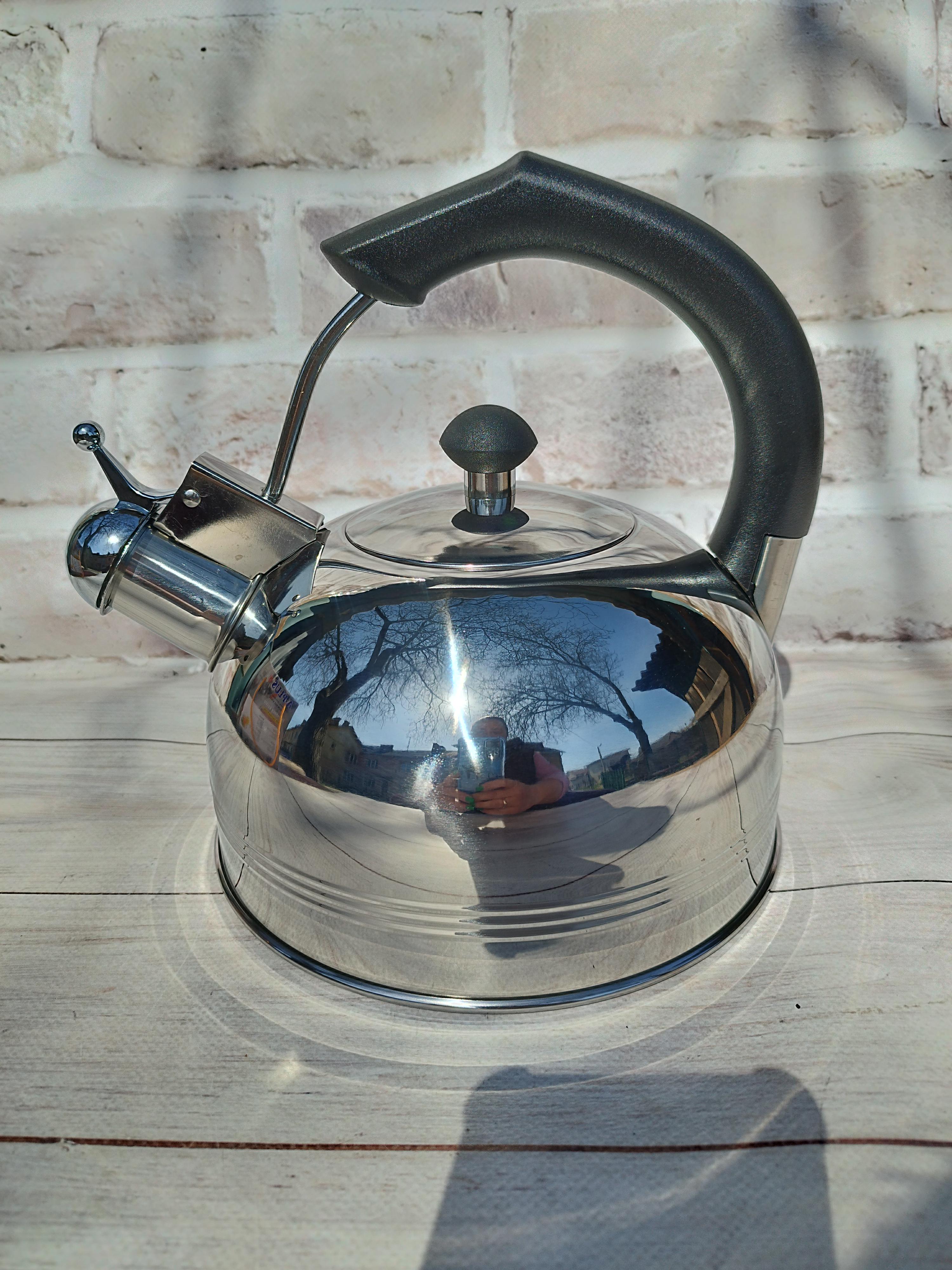 Чайник со свистком A-PLUS WK-1324 из нержавеющей стали 2,5 л Стальной (WK-1324)