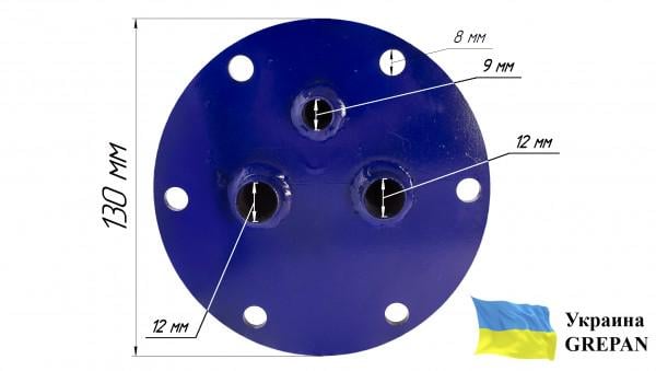 Фланець для сухих тенів Grepan Tesy в бойлер 440x130 мм (flan03) - фото 3