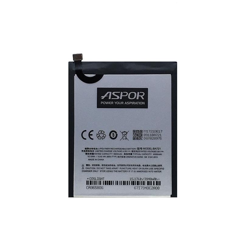 Аккумулятор Aspor BA721 для Meizu M6 Note (880218)