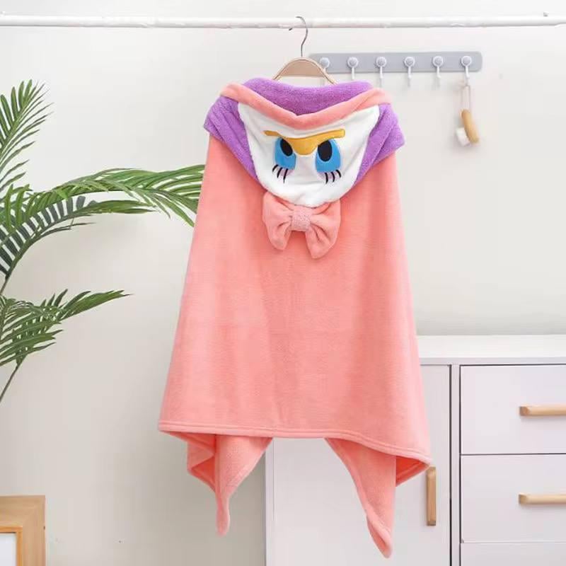 Полотенце-уголок детское с капюшоном микрофибра Поночка 140х70 см