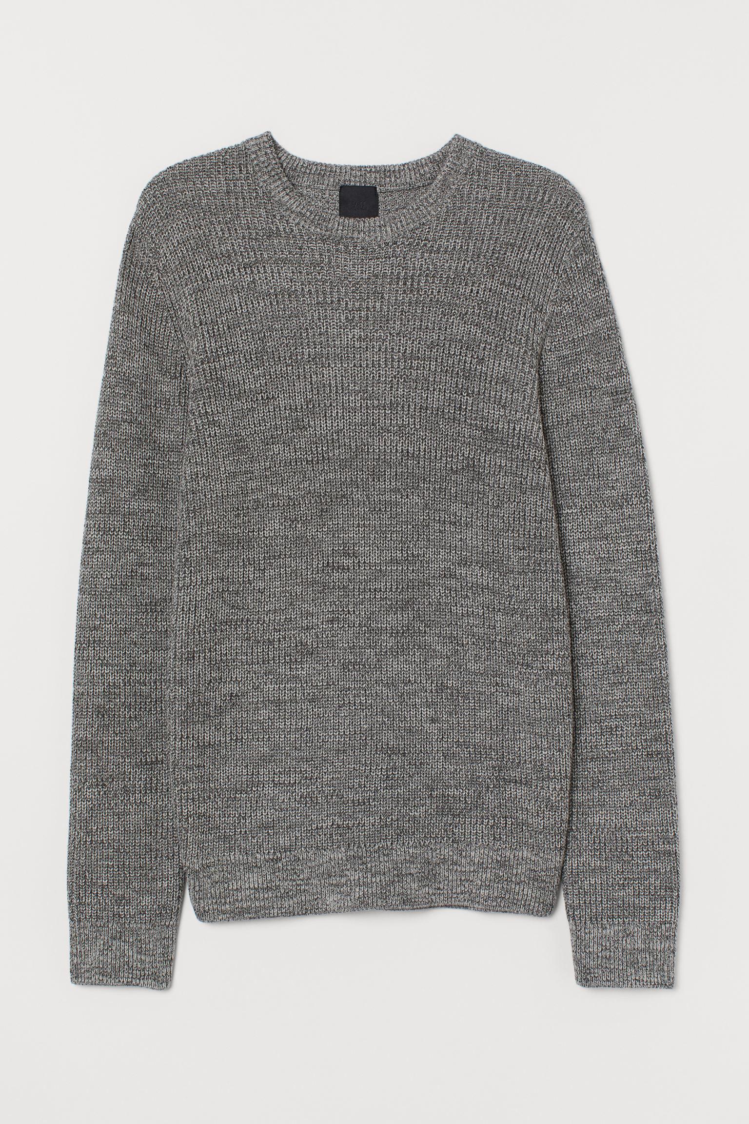 Джемпер H&M S Серый меланж (9075870268)