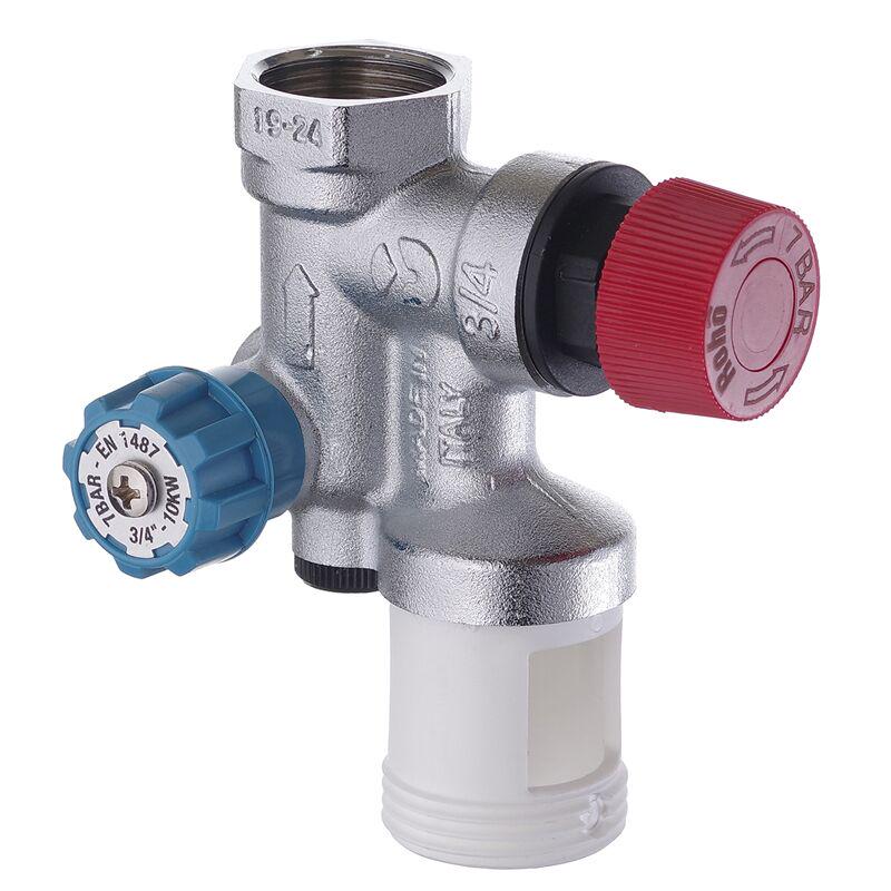 Группа безопасности водонагревателя вертикальная Roho R2110-050 -1/2"х 3/4" ВН 7 бар (RO0162)