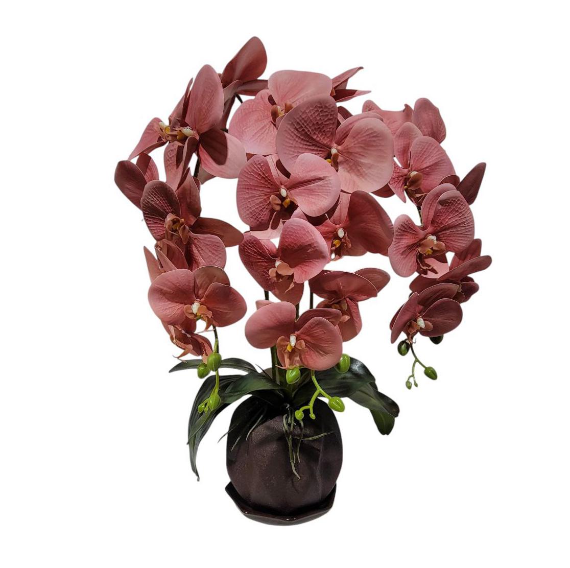 Орхидея искусственная Ravisto 52x32 см Коралловый (0515-1)