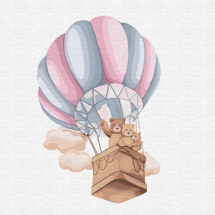 Картина по номерам Ідейка Семейный полет 30х30 см (KHO2351)