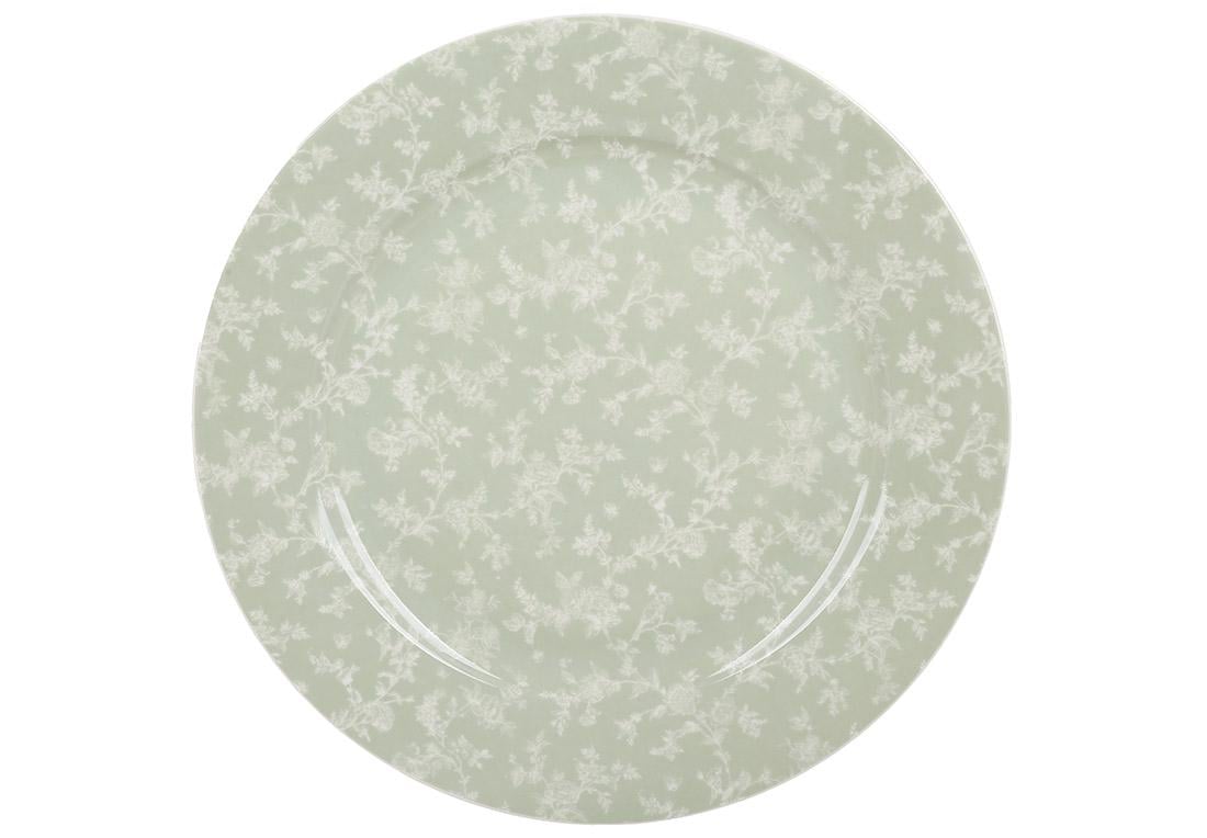 Тарелка фарфоровая BonaDi D 27 см Floral Green (K205) Тарелка фарфоровая BonaDi D 27 см Floral Green (K205)