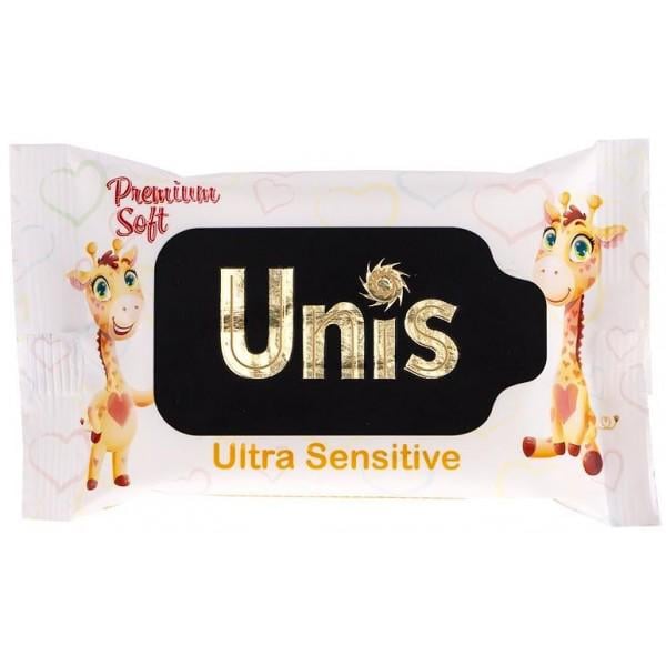 Вологі серветки дитячі Unis Ultra Sensitive без запаху 15 шт. (332984)