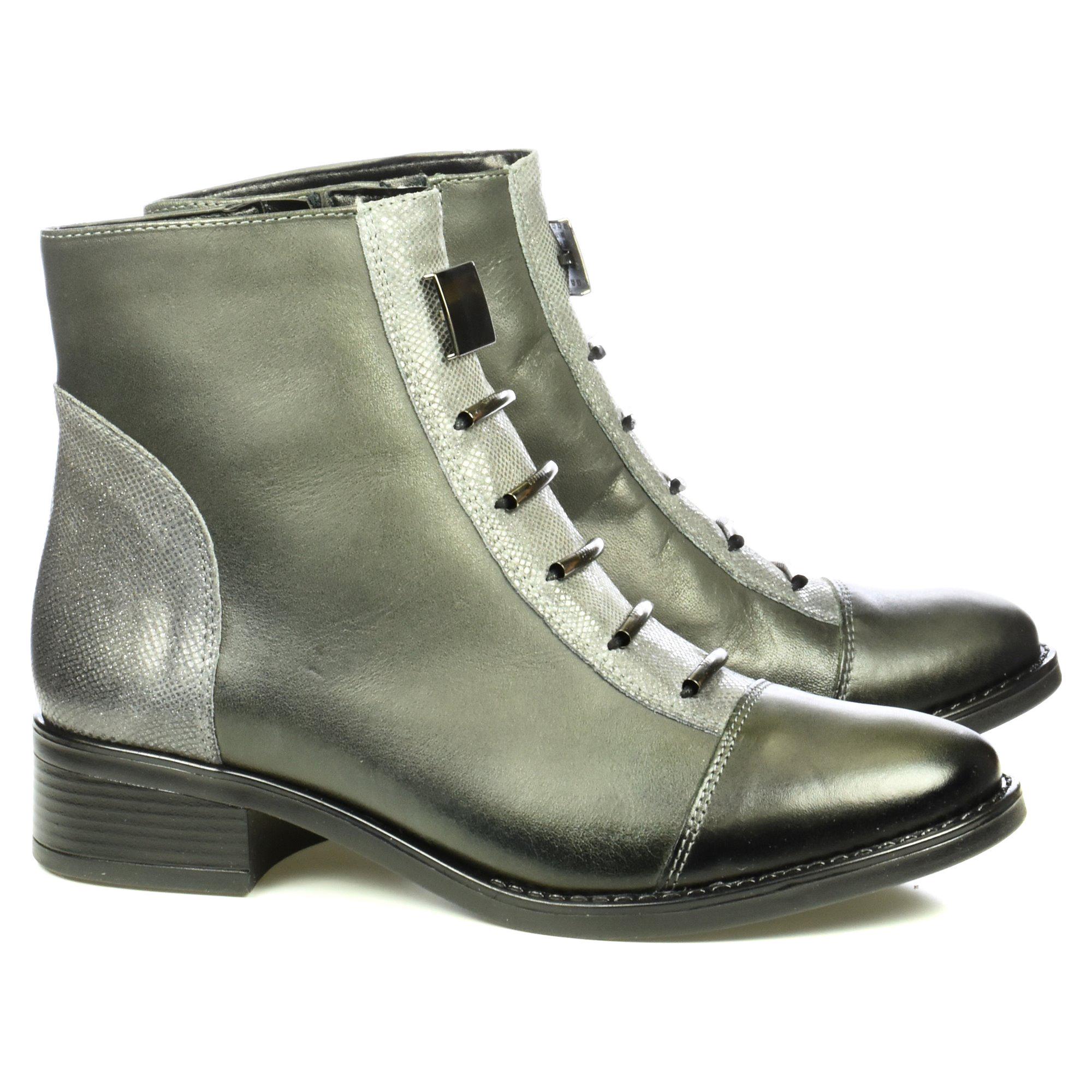 Черевики осінні жіночі Contes р. 40 Сірий (05316-40) - фото 4 Черевики осінні жіночі Contes р. 40 Сірий (05316-40) - фото 4