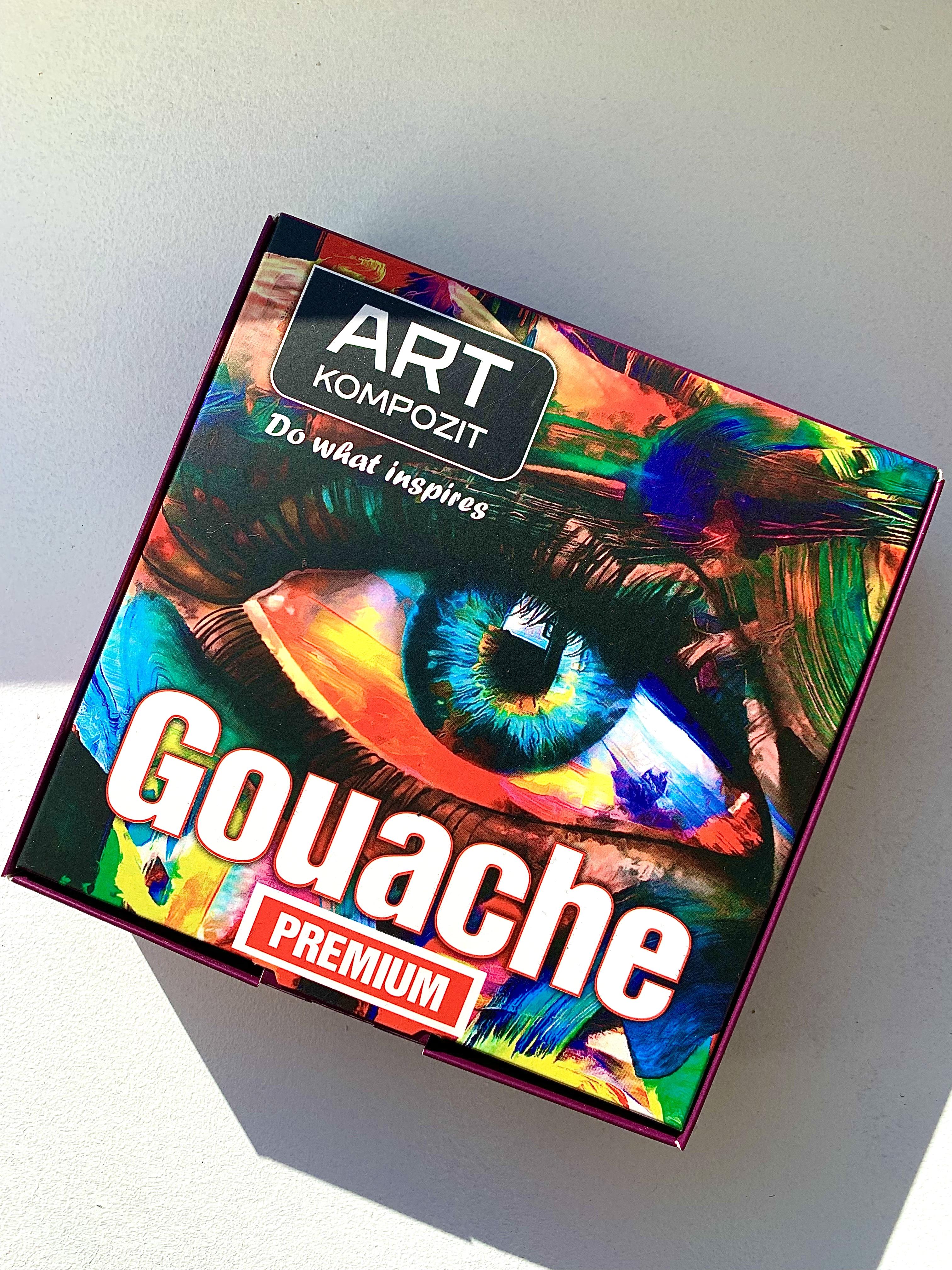 Гуашь художественная ART Kompozit Premium 16x20 мл 14 цветов и 2 титановые белила