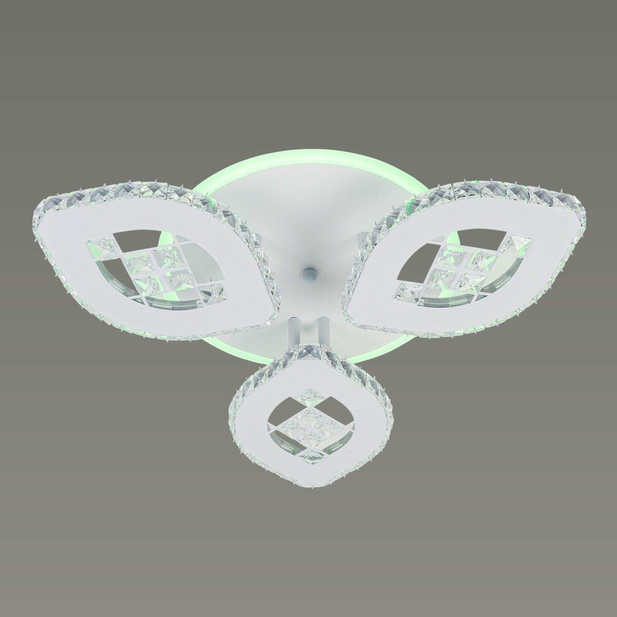 Люстра светодиодная Sirius на три плафона 64W 3000-6500К Белый (B S2823/3)