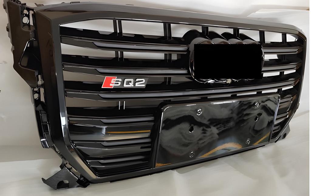 Передня решітка SQ-Style 2016-2024 чорний GT Tuning для Audi Q2 2016-ABS Чорний