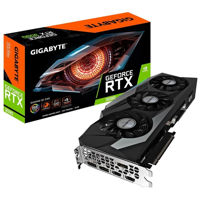 Видеокарта Gigabyte GeForce RTX 3090 24GB GDDR6X Gaming OC (GV-N3090GAMING OC-24GD)