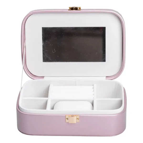 Ящик-органайзер для украшений с накидным замком 20х14х7 см Лаванда