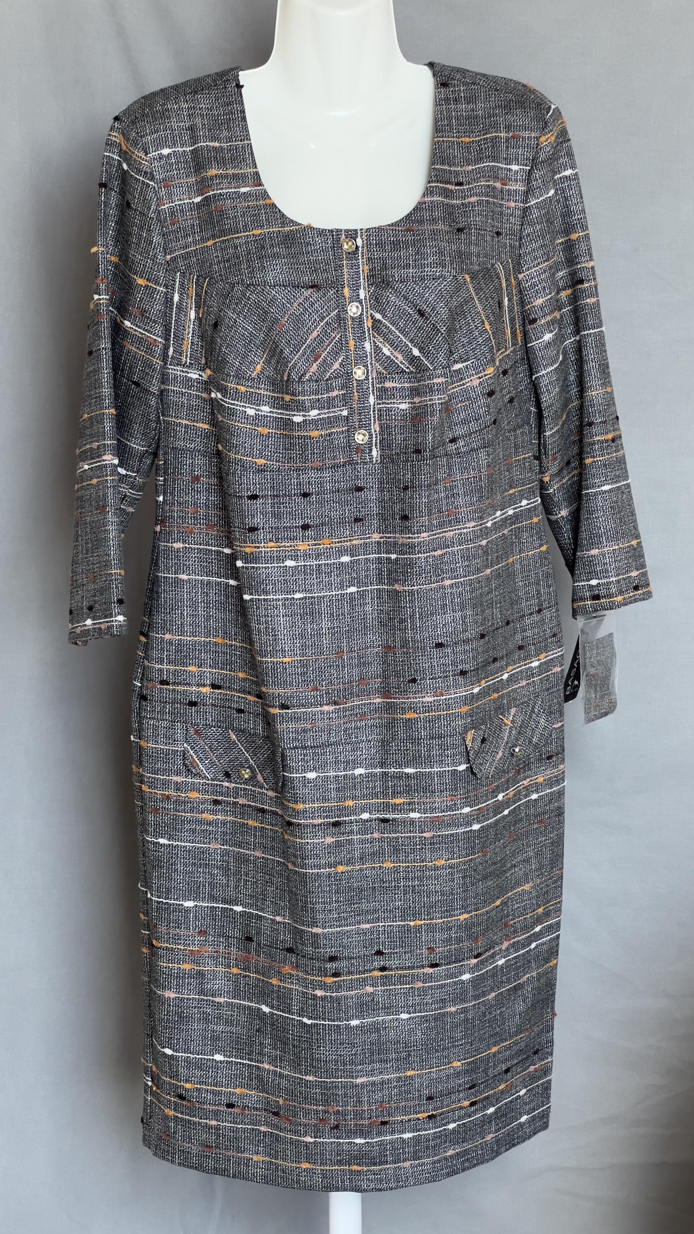 Сукня Basagor з орнаментом L Сірий (2478148)