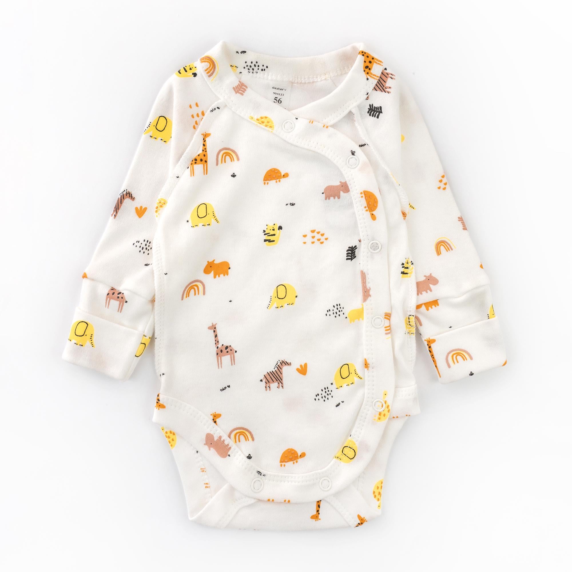 Боди для новорожденных Dexter's Little Africa 904123 с длинным рукавом наружные швы 56 см (707611349) Боди для новорожденных Dexter's Little Africa 904123 с длинным рукавом наружные швы 56 см (707611349)