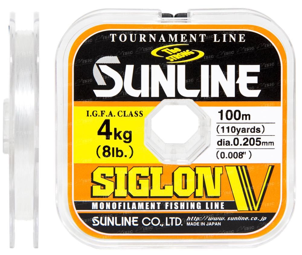 Волосінь Sunline Siglon V 100 м 0,205 мм 4 кг 8lb