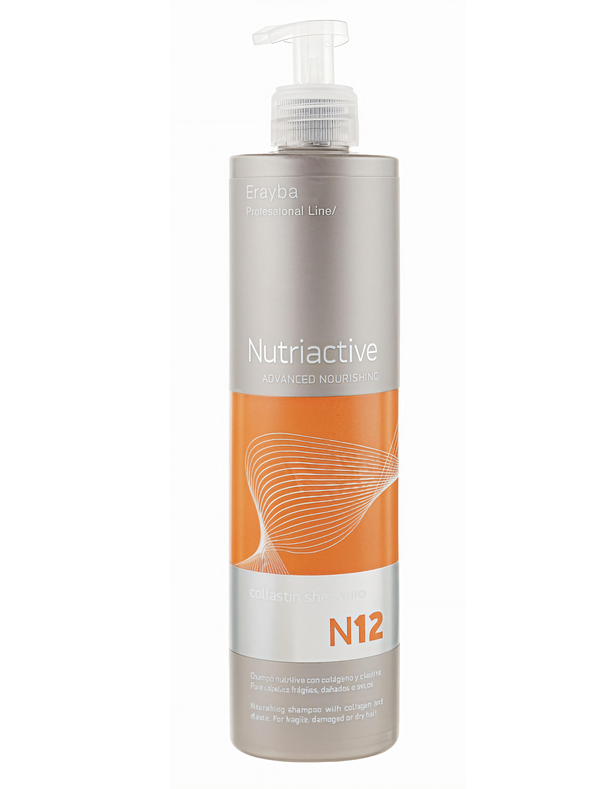 Питательный шампунь с коллагеном и эластином Erayba NC12 Collastin Shampoo 1000 мл