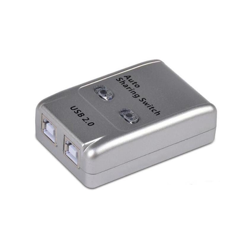 Коммутатор FJGear U02S для принтера/сканера 2-портовый Auto Switch Silver (591122) - фото 1